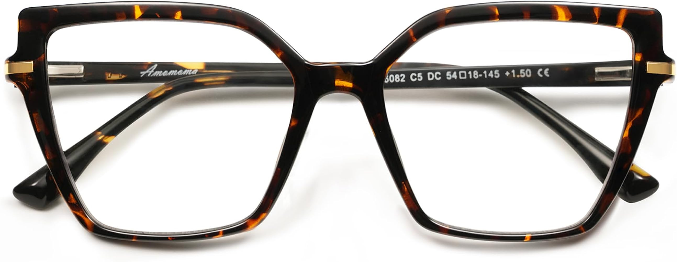 AMOMOMA Trendy Square Blue Light Blocking Reading Glasses for Women Women's Readers Spring Hinge ... | Amazon (US)