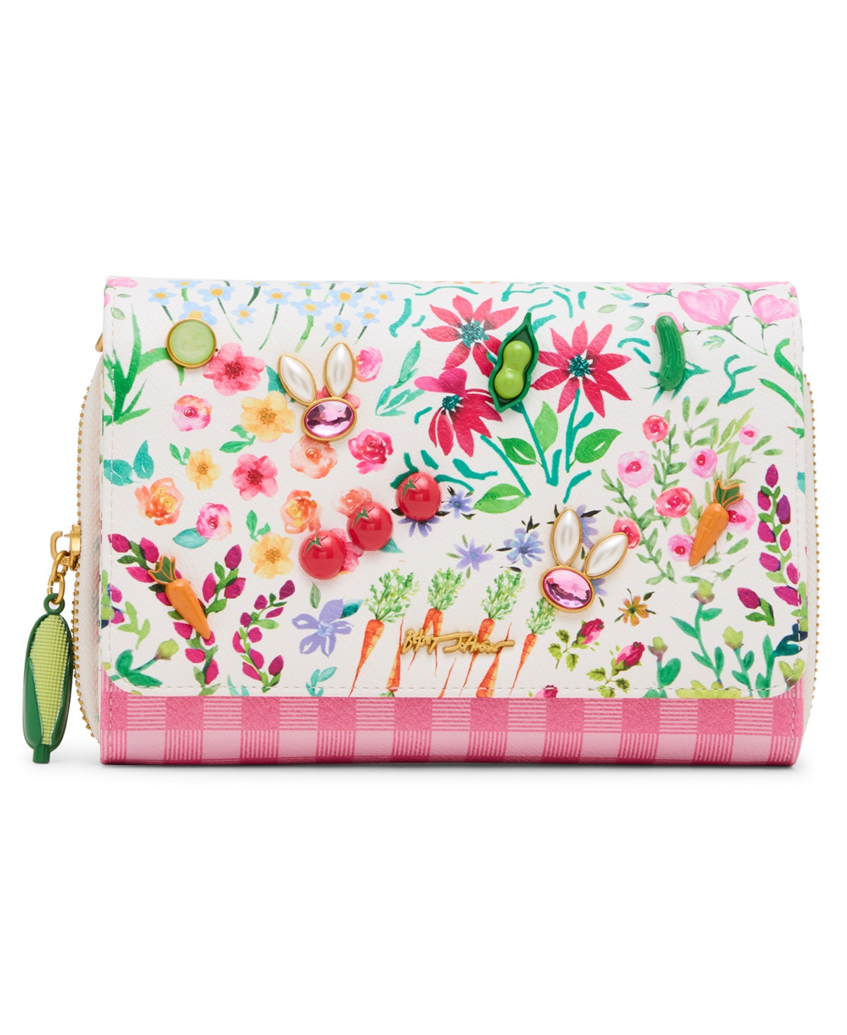Betsey Johnson Kisses Crossbody Wallet - Multi | Macy's