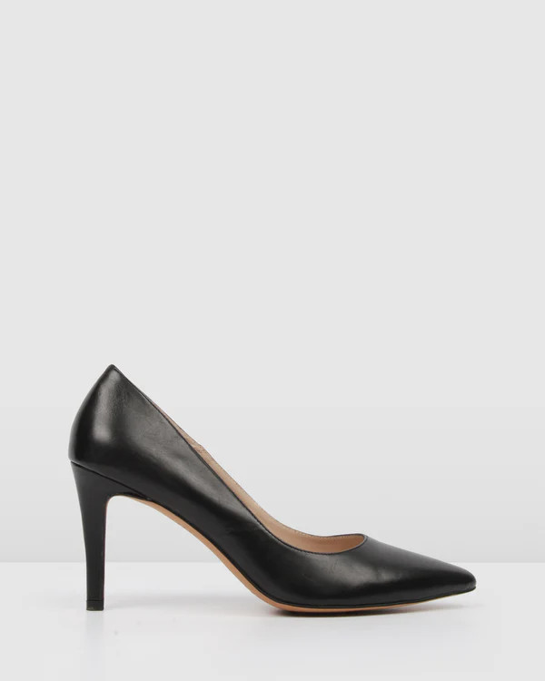 NIGELLA HIGH HEELS BLACK LEATHER | Jo Mercer (AU)
