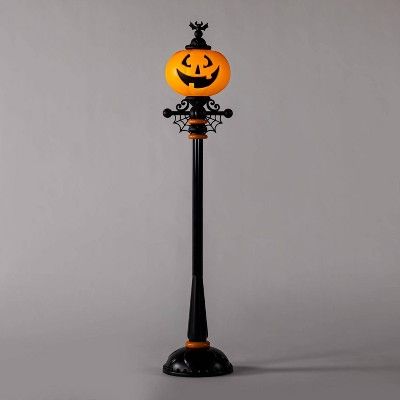 71&#34; Light Up Pumpkin Street Lamp Halloween Decorative Prop - Hyde &#38; EEK! Boutique&#8482; | Target