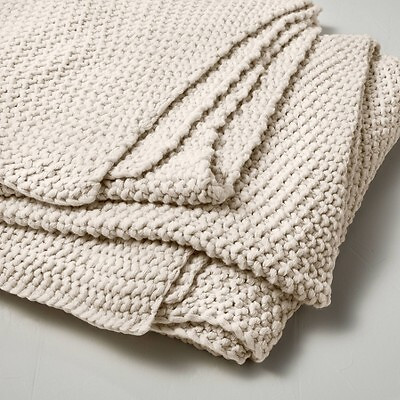 Full/Queen Chunky Knit Bed Blanket Natural - Casaluna 191908077574 | eBay | eBay US