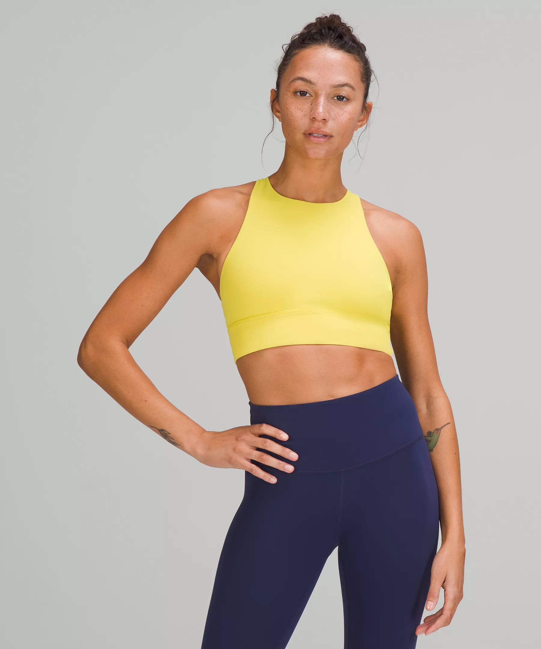Energy High-Neck Longline Bra Medium Support, B–D Cups | Lululemon (US)