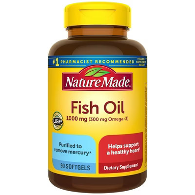 Nature Made Fish Oil 1000 mg Softgels - 90ct | Target
