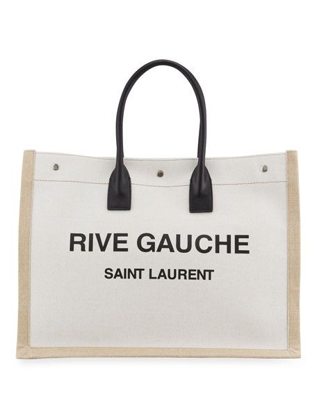 Noe Cabas Rive Gauche Linen Toile Tote Bag | Neiman Marcus