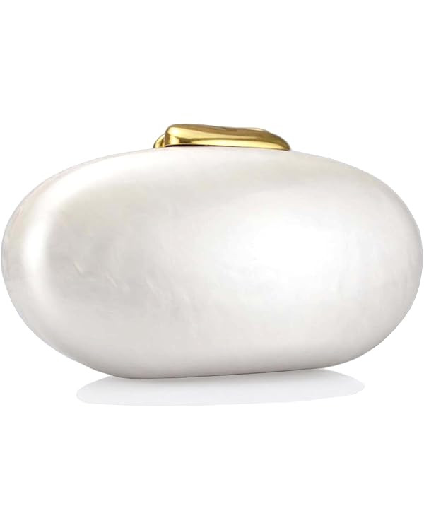 Women Acrylic Clutch Purse Marbled Evening Shoulder Bag for Wedding Cocktail Party Prom | Amazon (US)