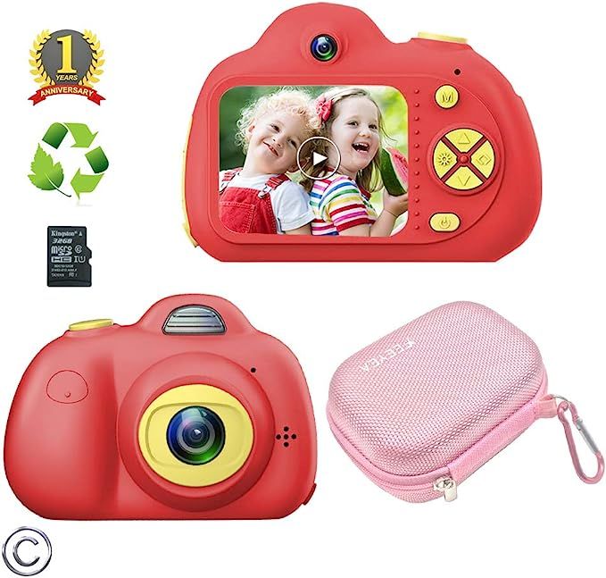 Feeyea Kids Camera for 5-10 Year Old Girls,Compact Kids Camera with Carrying Case and 18 Million ... | Amazon (US)