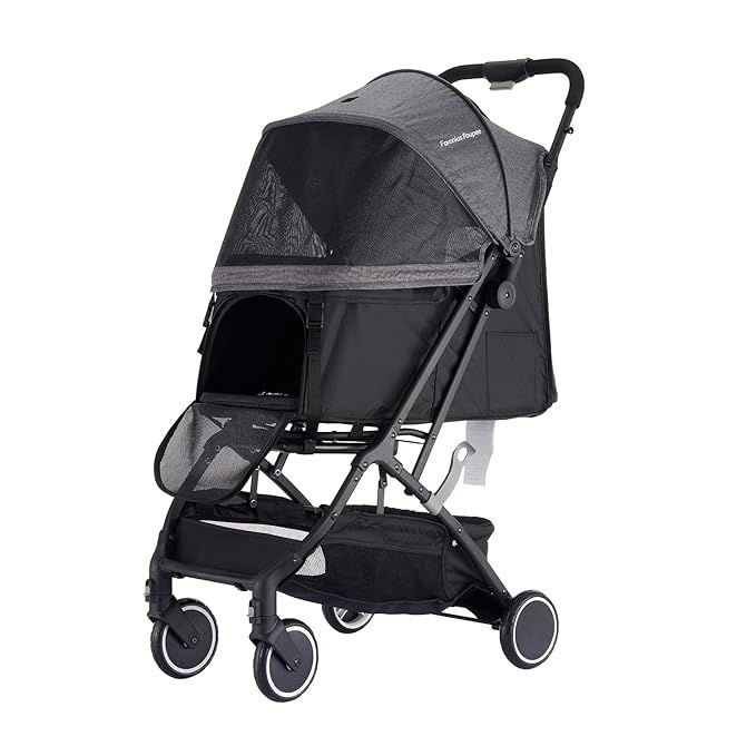 Favonius poupee Foldable Pet Stroller, Four-Wheel Light Travel Stroller for Small and Medium-Size... | Amazon (US)