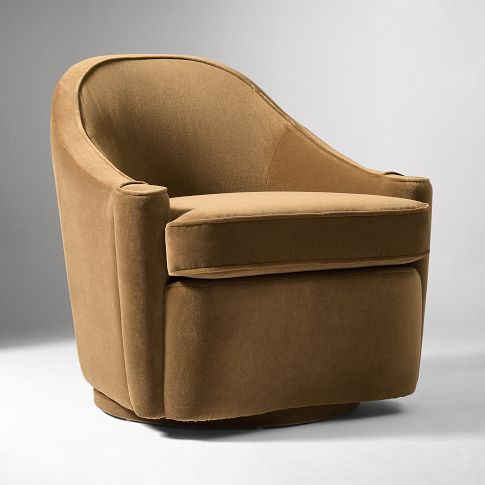 Pierce & Ward Swivel Slipper Chair | West Elm (US)