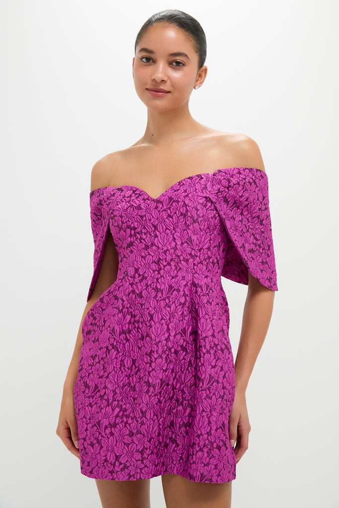 Wildberry Jacquard Kara Mini Dress | Tuckernuck (US)