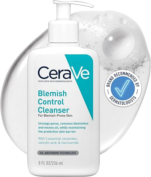 CeraVe Blemish Control Face Cleanser with 2% Salicylic Acid & Niacinamide for Blemish-Prone Skin ... | Amazon (UK)