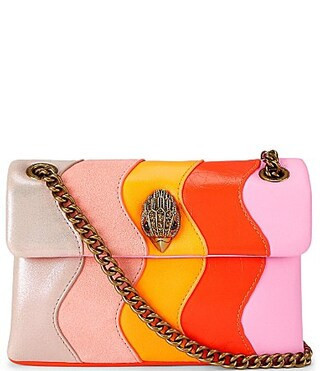 Kurt Geiger London Leather Mini Kensington Wave Crossbody Bag - Pink Multi | Dillard's