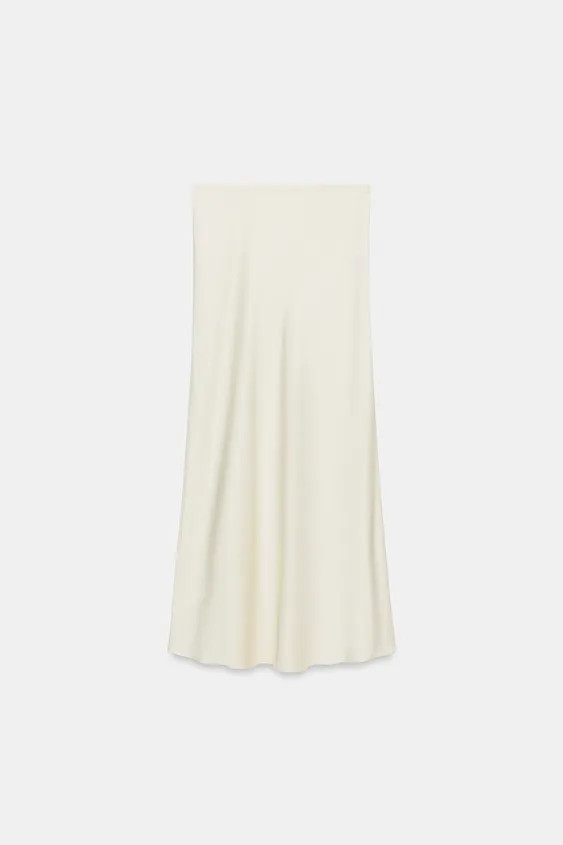 ZW COLLECTION SATIN SKIRT | Zara UK