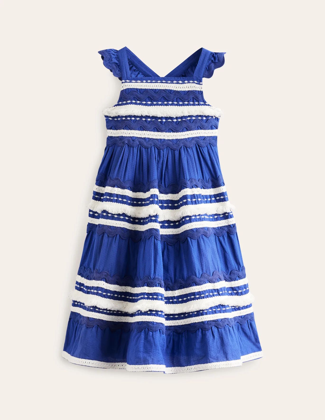 Tiered Twirly Ric Rac Dress | Boden (US)