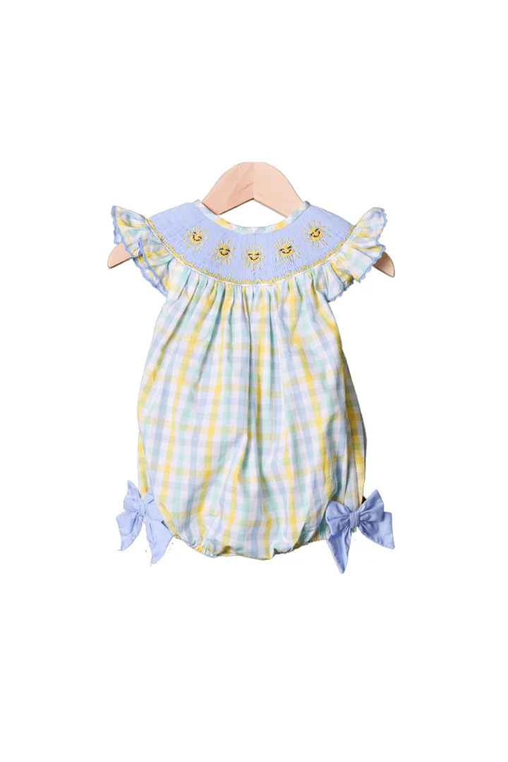 Smocked Sweet Sunshine Bishop Bubble | The Smocked Flamingo