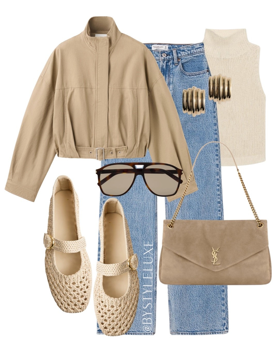 NEUTRAL SHADES - Styling spring neutrals with blue denim for a classic combo

#jeans #jacket #springoutfit 

#LTKshoes #LTKjeans #LTKspring