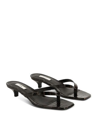 Toteme Women's Croco Embossed High Heel Flip Flops | Bloomingdale's (US)