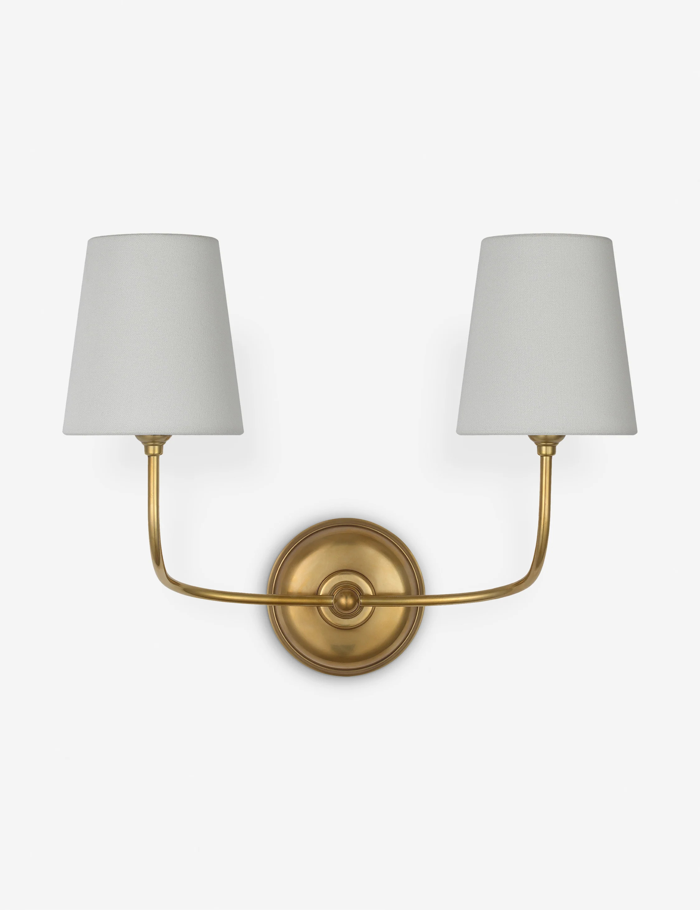 Bostick Double Sconce, Antique Brass | Lulu and Georgia 