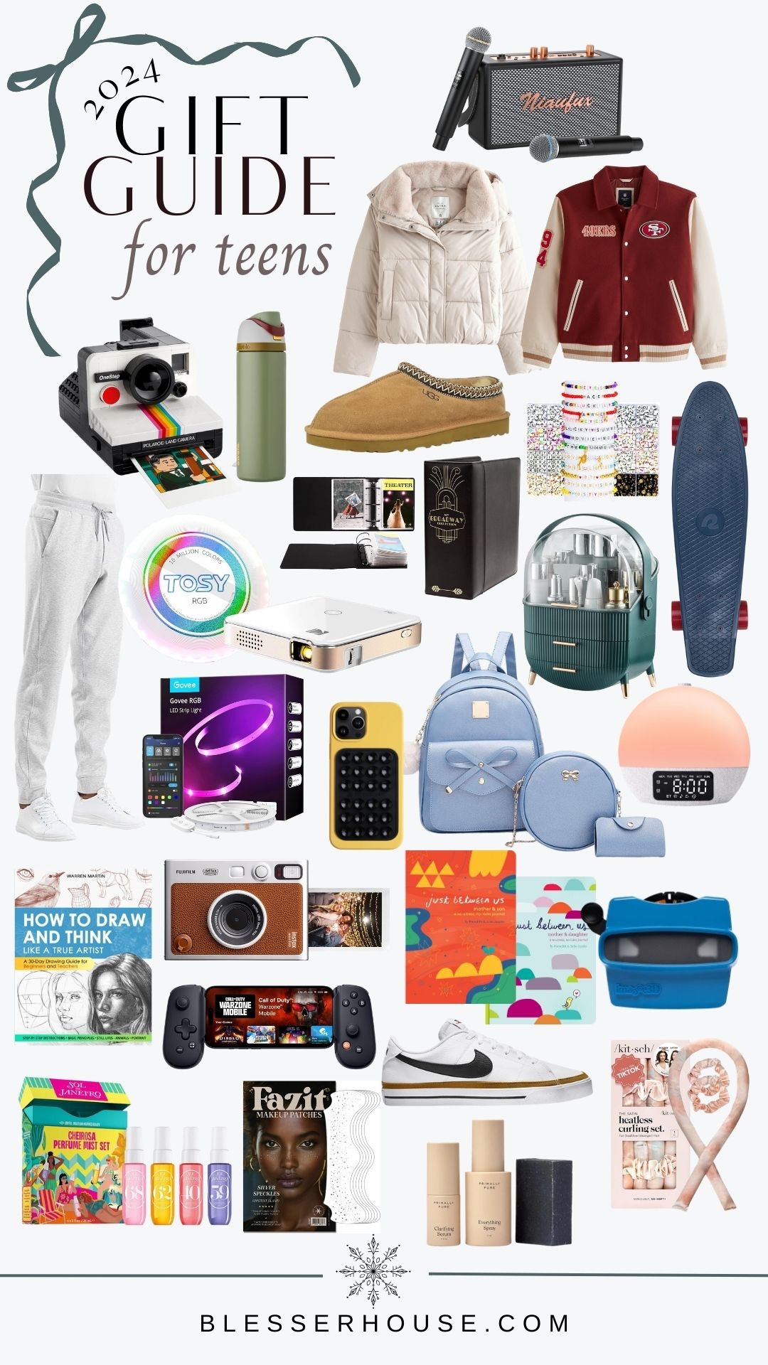 Teen Gift Guide 🎁

gift guide for teens, 2024 teen gift ideas, trendy gifts for teens, stylish puffer jacket, polaroid camera for teens, karaoke machine gift, varsity jacket, skateboard gifts, teen tech gadgets, cozy sweatpants, ring light for teens, projector for bedroom, mini fridge for skincare, backpack for school, skincare gifts for teens, popular gifts for teens, teen art supplies, gifts for creative teens, wireless earbuds for teens, modern teen gifts

#LTKGiftGuide