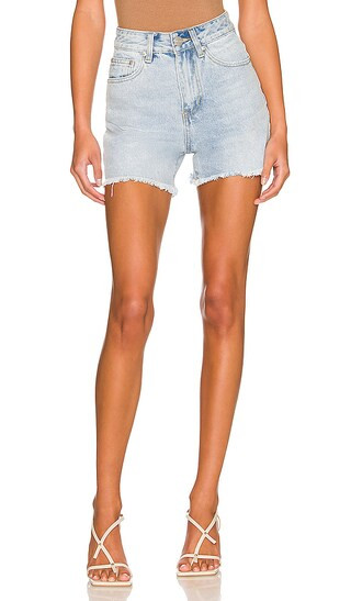 Kaja Denim Shorts in Light Blue | Revolve Clothing (Global)