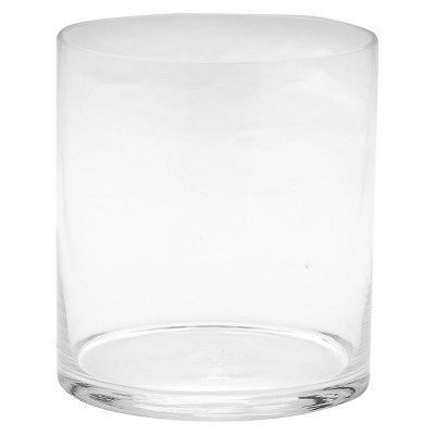 Diamond Star Glass Cylinder Vase Clear (7.5"x7") | Target