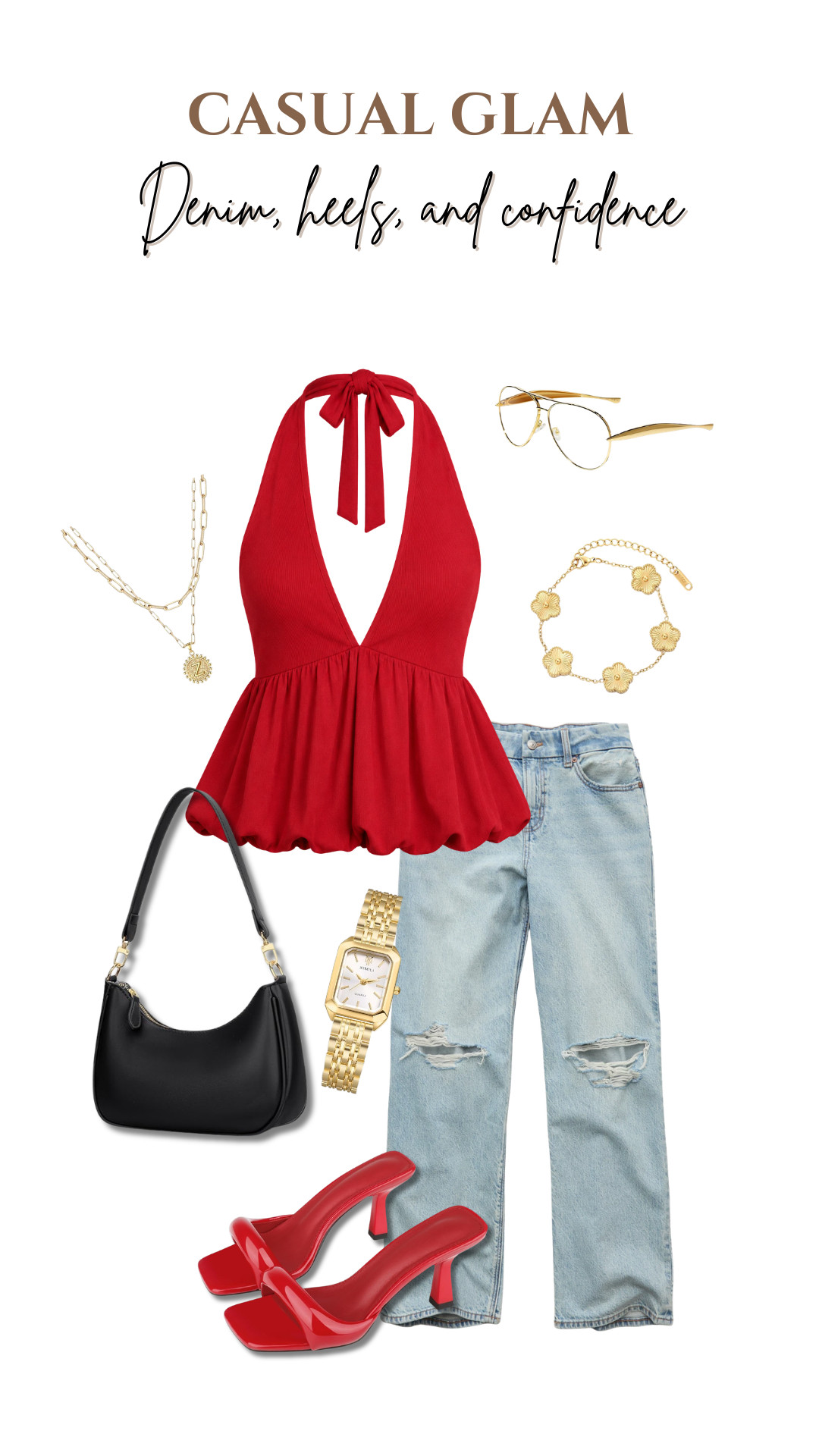 Denim and a pop of red ❤️

#LTKStyle #DenimOutfit #CasualStyle #FashionFinds #OOTD 

 #LTKgrwm #LTKootd #LTKU