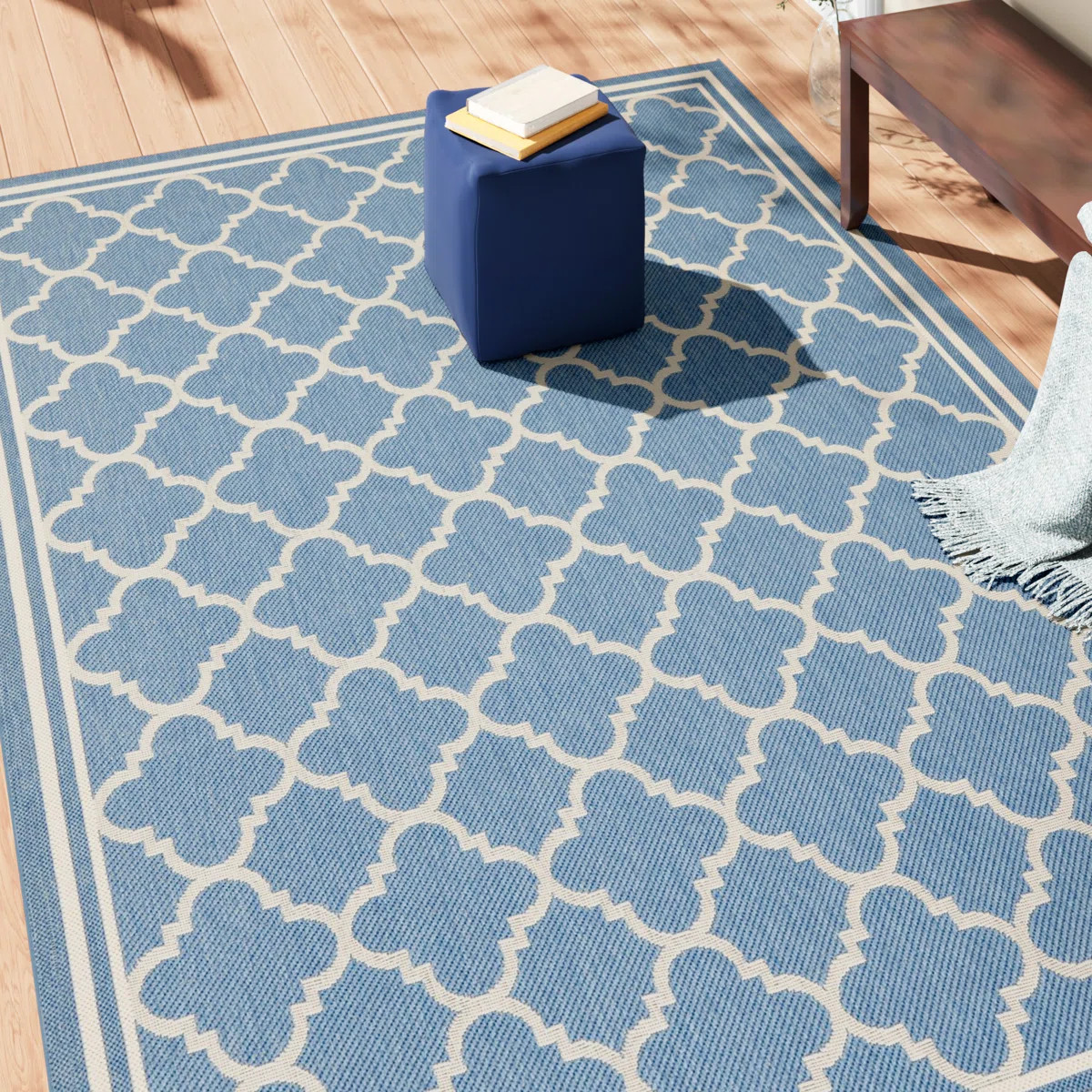 Herefordshire Performance Geometric Indoor/Outdoor Area Rug | Wayfair North America