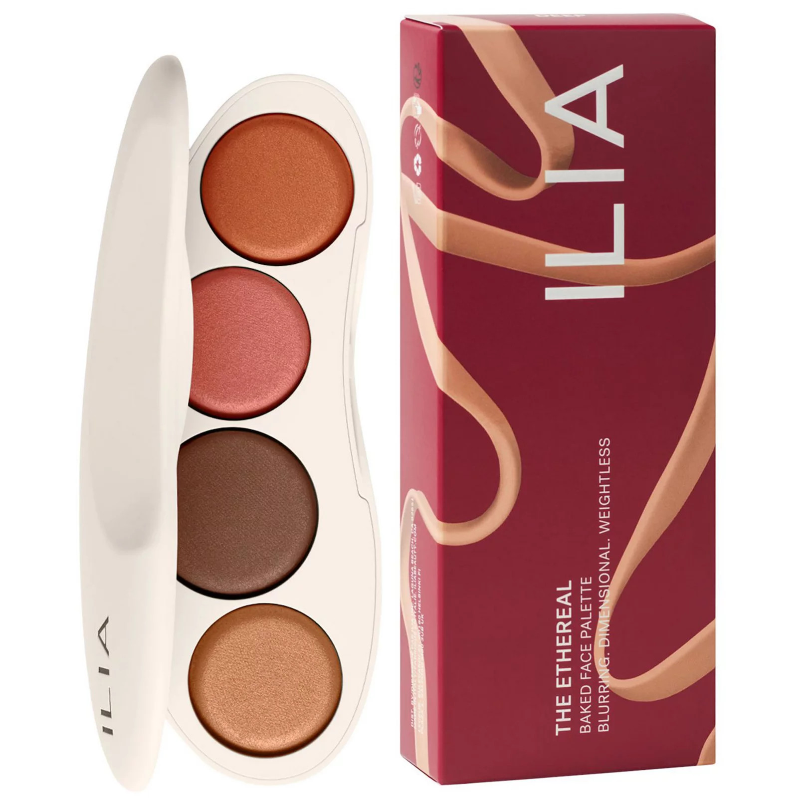 ILIA The Ethereal Baked Face Palette - Long-Wear Bronzer, Highlighter & Blush, Size: 1 Oz, Deep | Kohl's