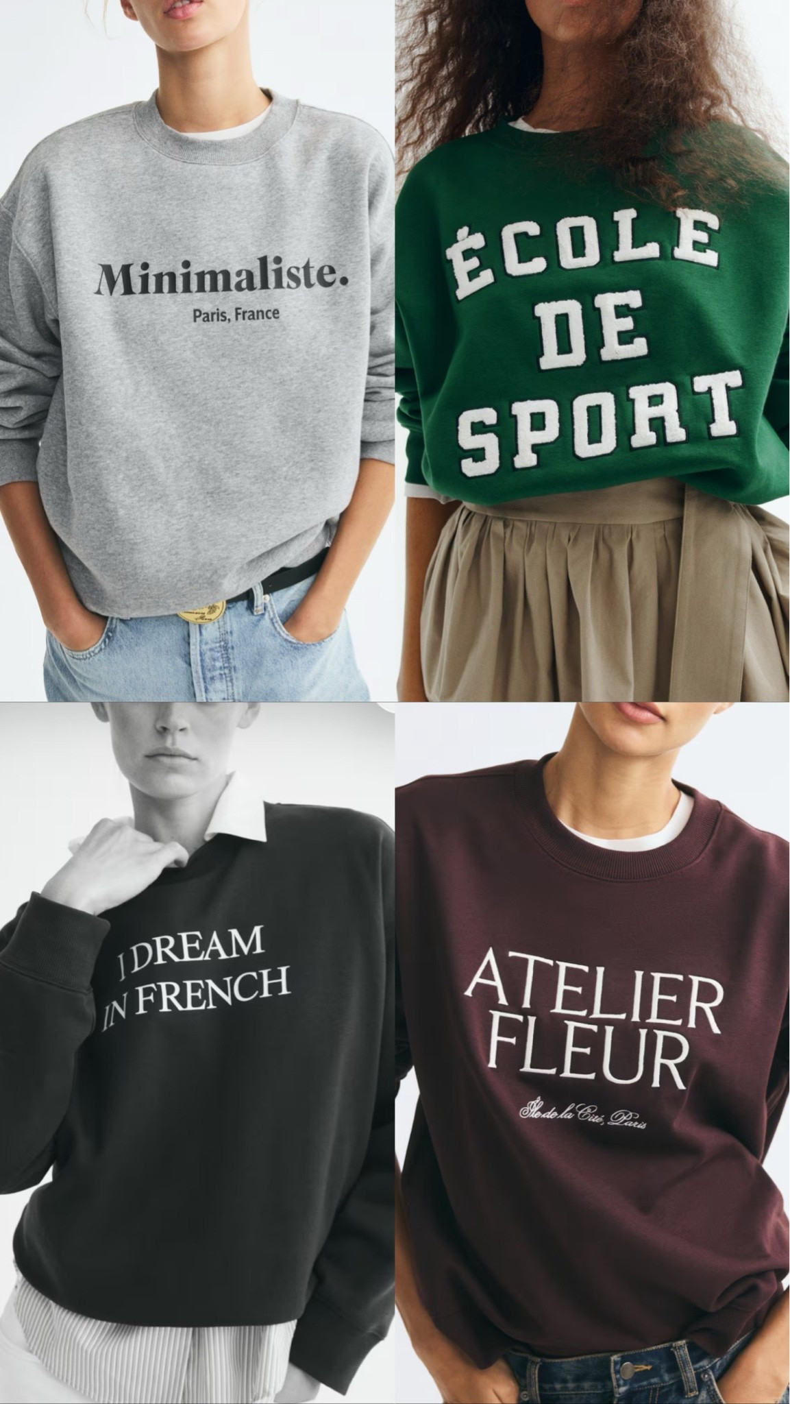 H&M Graphic Sweatshirts! 
.
.

#LTKSeasonal