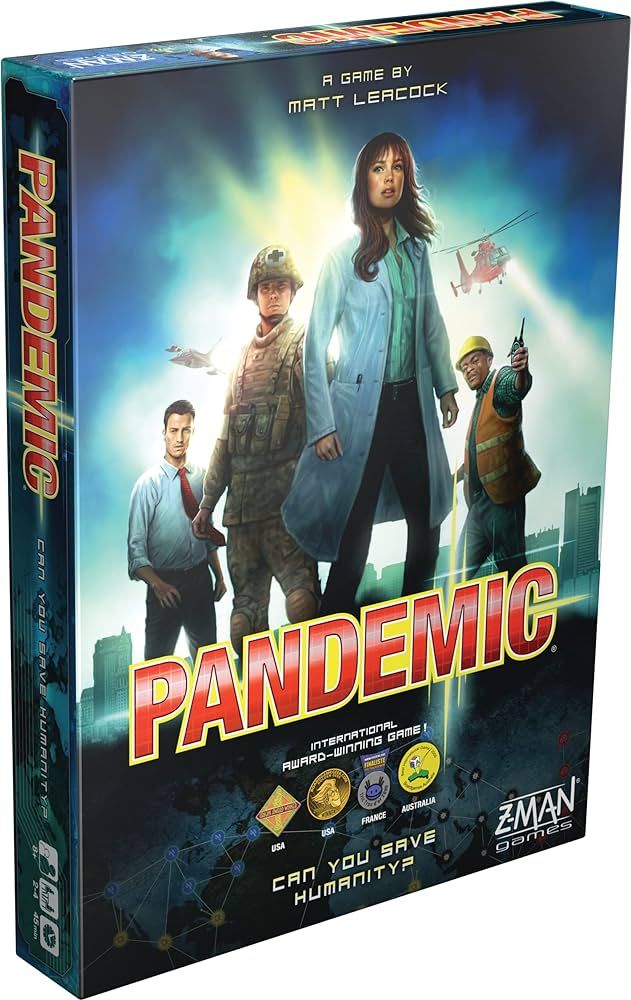 Z-Man Games Pandemic Board Game (Base Game)              
 Paper  

 2 to 4 players | Amazon (US)