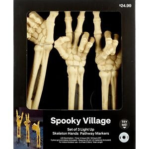 Spooky Village Skeleton Gesture Hands Pathway Markers, 3 ct | CVS