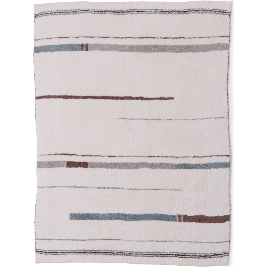 barefoot dreams CozyChic® Vista Stripe Throw Blanket in Cream Multi at Nordstrom, Size One Size Oz | Nordstrom