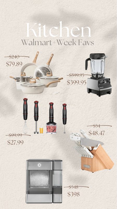 #walmartplusweek. Carote caraway dupe. Vitamix. Immersion blender set. Nugget ice machine opal 

#LTKhome #LTKsalealert