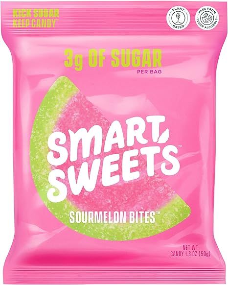 SmartSweets NEW Sourmelon Bites, Candy with Low Sugar (3g), Low Calorie, Plant-Based, Free From S... | Amazon (US)