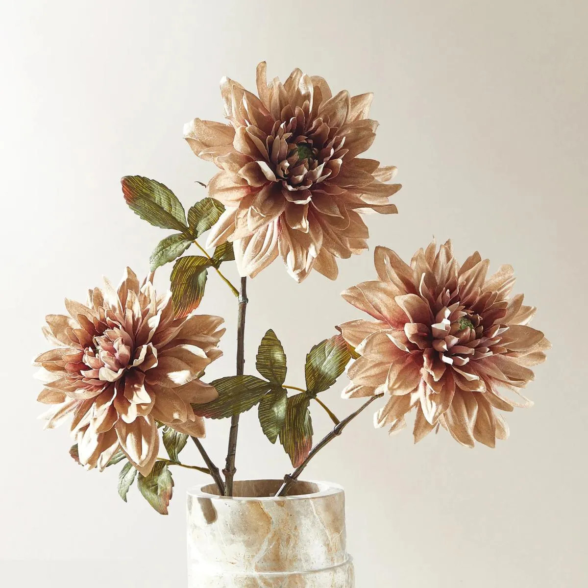 Dusty Blush Dahlia 39" - Set of 3 | Z Gallerie