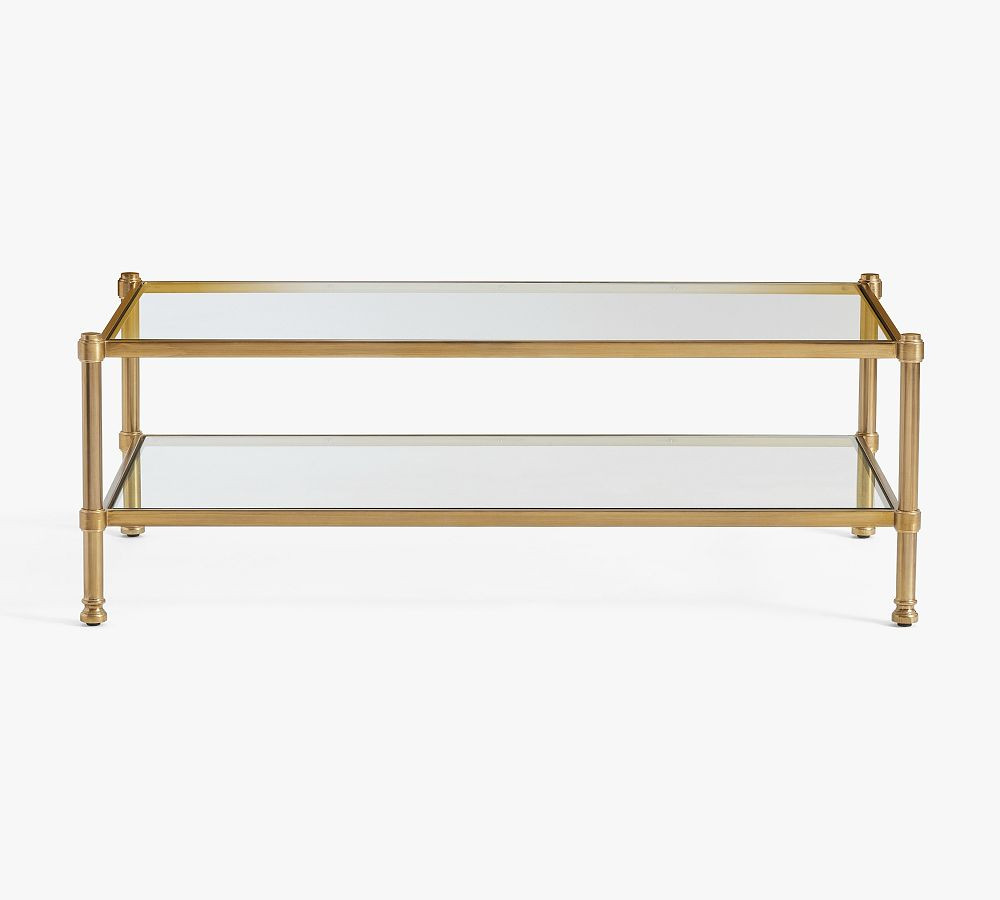 Everson Rectangular Glass Coffee Table | Pottery Barn (US)
