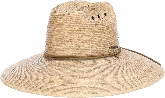 Panama Jack Straw Lifeguard Hat - Braided Palm Fiber, Packable, 5" Big Brim, UPF 50+ Sun Protecti... | Amazon (US)