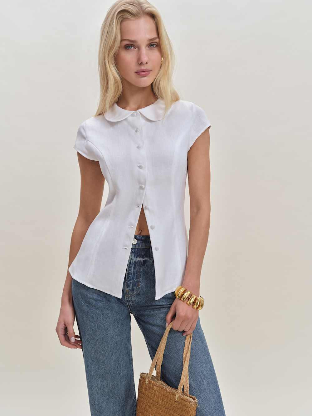 Molly Linen Shirt | Reformation (Global)