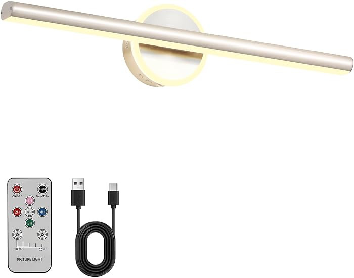 Picture Light, 16 inches Art Wall Light, Picture Light Battery Operated,Battery Operated Wall Lig... | Amazon (US)