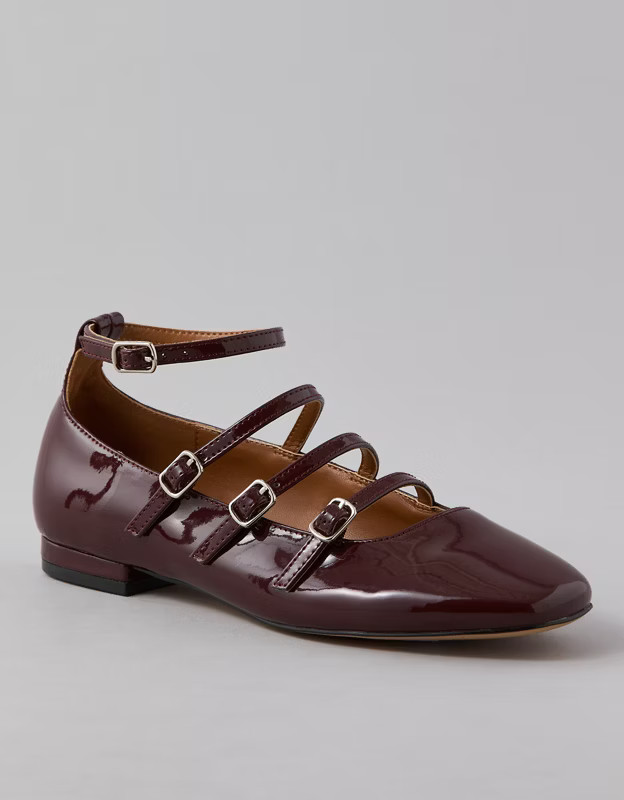 AE Multi-Strap Ballet Flat | American Eagle Outfitters (US & CA)