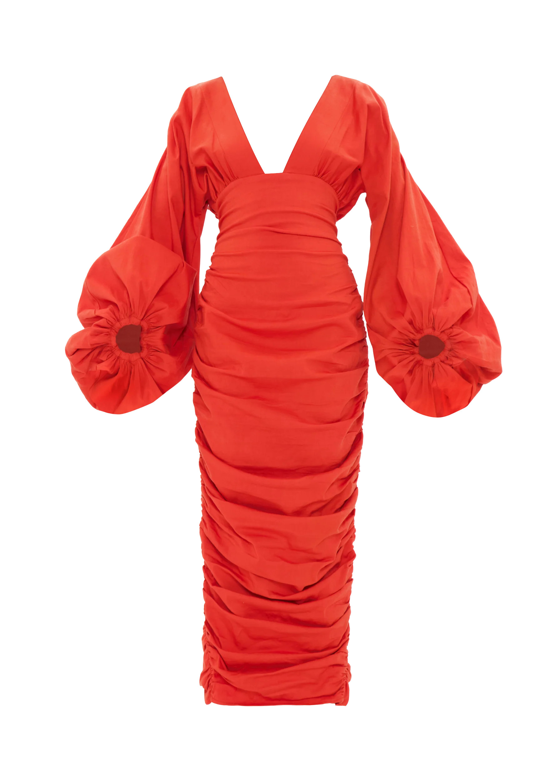 ANDREA IYAMAH ANIDA DRESS - RED CORAL | ANDREA IYAMAH