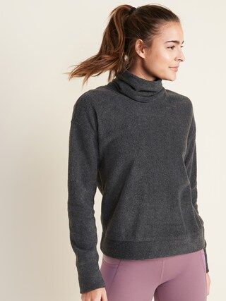 Go-Warm Micro Performance Fleece Funnel-Neck Pullover for Women | Old Navy (CA)