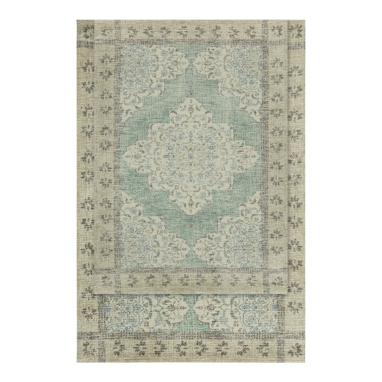 Better Homes & Gardens Kaston Medallion Bath Rug Set, Green River, 2 Piece | Walmart (US)