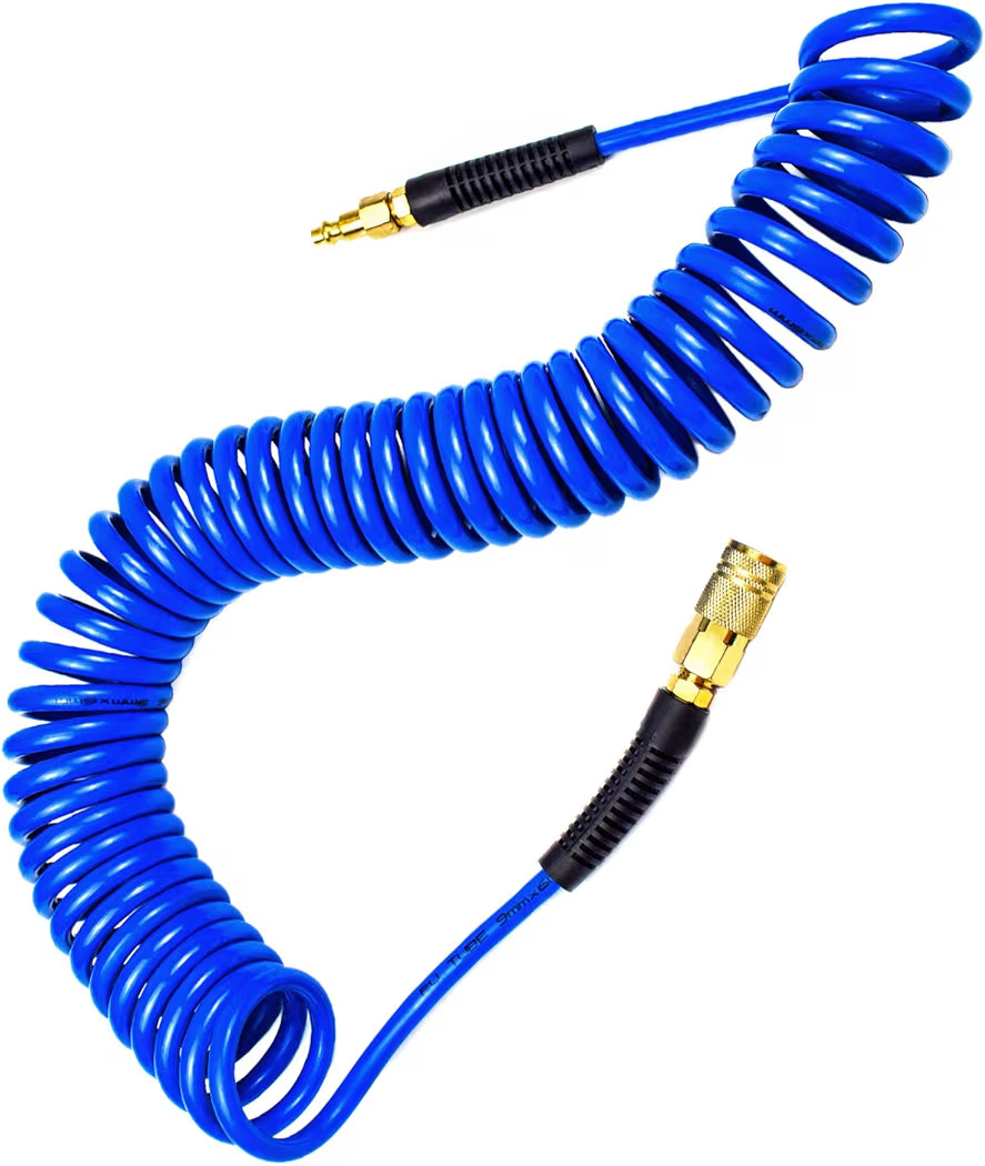 YOTOO Polyurethane Recoil Air Hose, Air Compressor Hose 1/4" Inner Diameter by 25' Long with Bend... | Amazon (US)