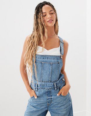 AE Ripped Denim Baggy Overall | American Eagle Outfitters (US & CA)