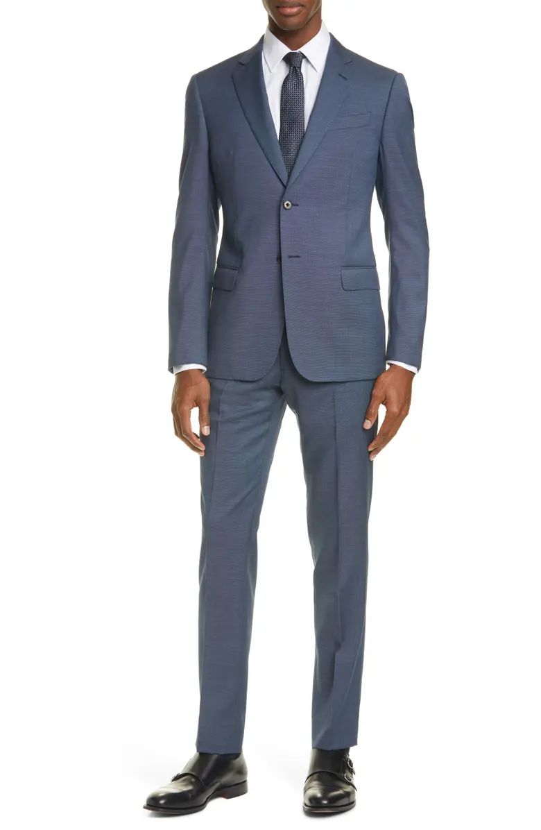 G Line Trim Fit Solid Wool Suit | Nordstrom