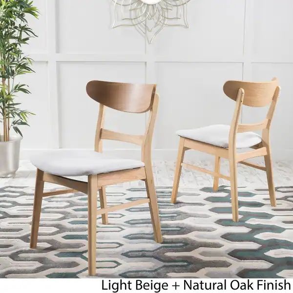 Idalia Mid-Century Modern Dining Chairs (Set of 2) by Christopher Knight Home - N/A - Bed Bath & ... | Bed Bath & Beyond