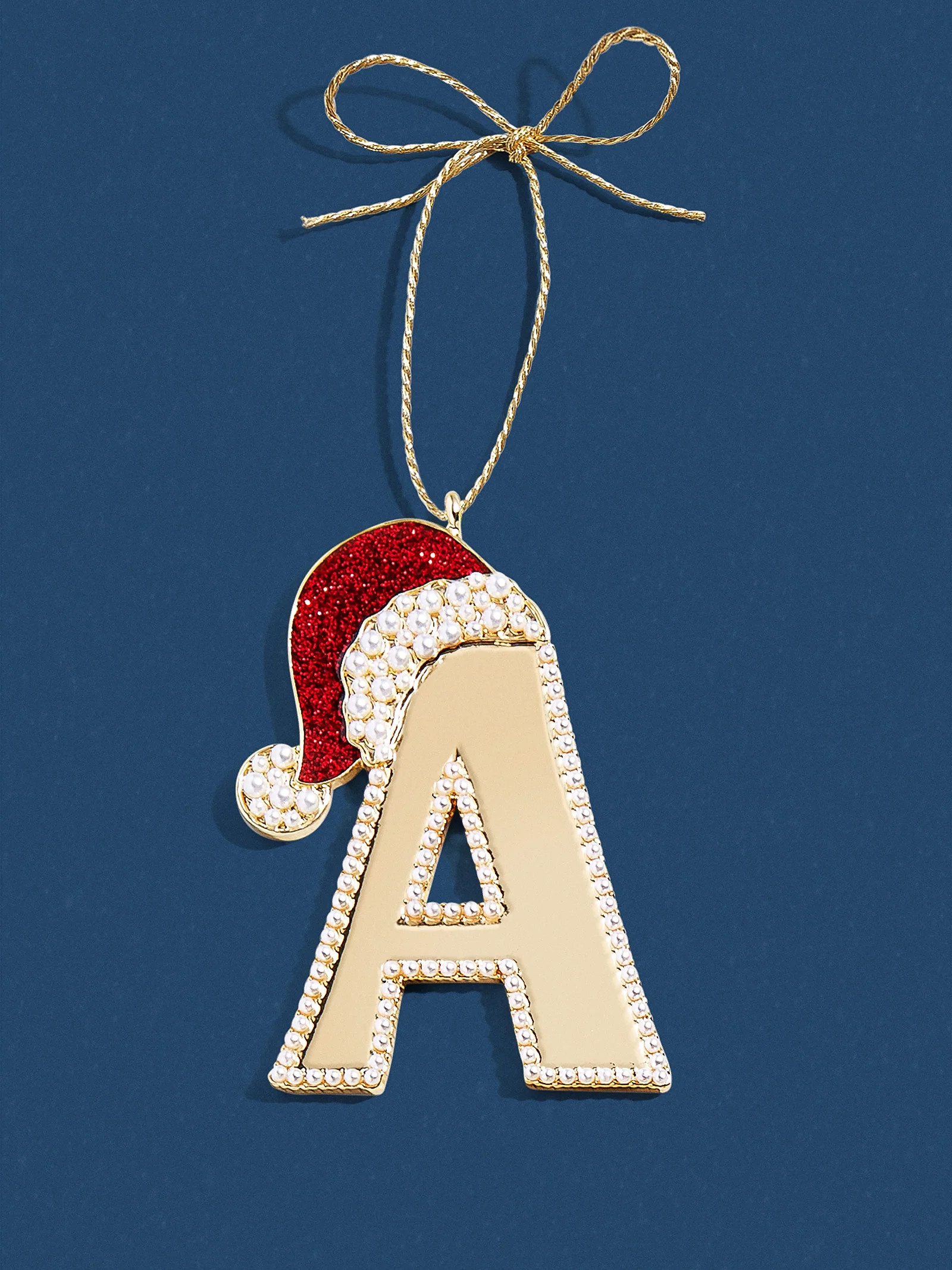 Ho Ho Ho Initial Ornament - Ho Ho Ho Ornament | BaubleBar (US)