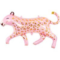 Giant Pink Leopard Balloon, Safari Party Balloons, Zoo Party, Wild One, Jungle Animals, Animals Foil 1st Birthday Balloon | Etsy (US)