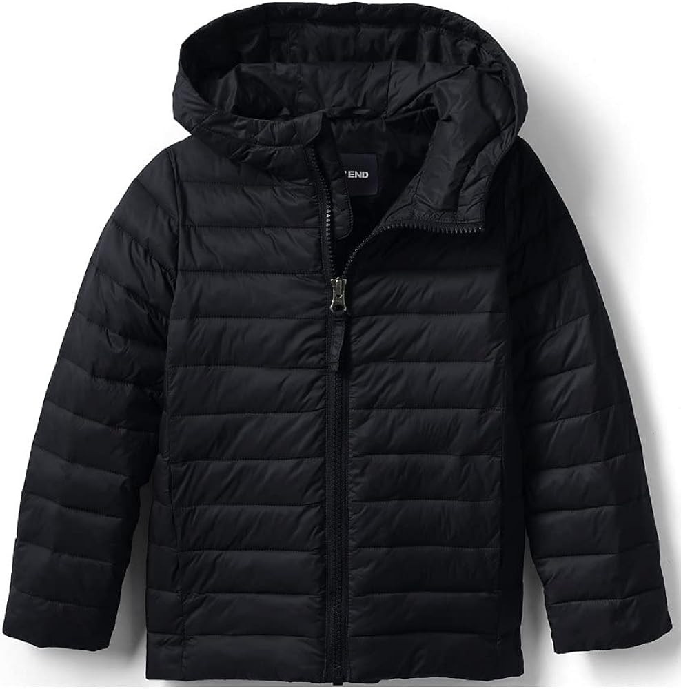 Lands' End Kids ThermoPlume Packable Hooded Jacket | Amazon (US)