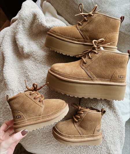 Mommy & me Uggs! Couldn’t help myself when I saw these in the platform for me… and then somehow had to add the toddler to cart as well 🥰🥰🥲 love!!!

Ugg boots, platform Ugg, Uggs in stock, toddler Ugg, toddler shoes, mama and me 

#LTKSeasonal #LTKkids